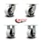 Service Caster 6 Inch Heavy Duty Semi Steel Cast Iron Wheel Caster Swivel 2 Rigid SCC, 2PK SCC-KP92S630-SSR-2-R-2 - alternate 5